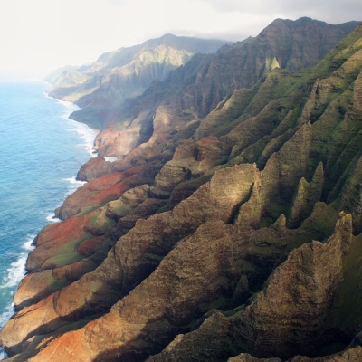 Kalalau Coast Kauai Aerial