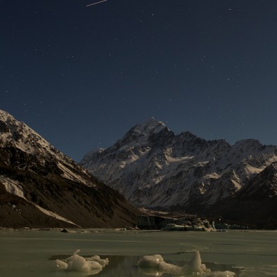 International Space Station over Mt Cook