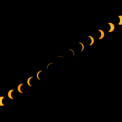 Solar Eclipse Sequence Iceland